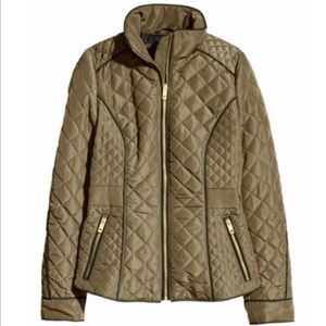 H&M QUILTED OLIVE JACKET SIZE S